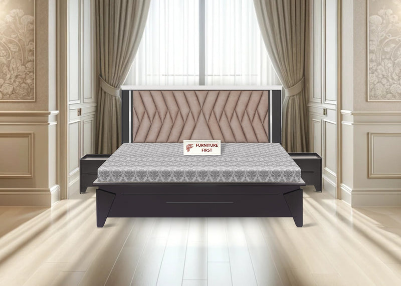 Float 1 King Bed (With Storage) By Ekome Furniture King Walnut Satin 
