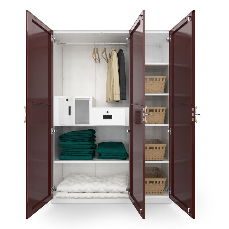 Chic 3 Door (Wine color) By Xohome Furniture 