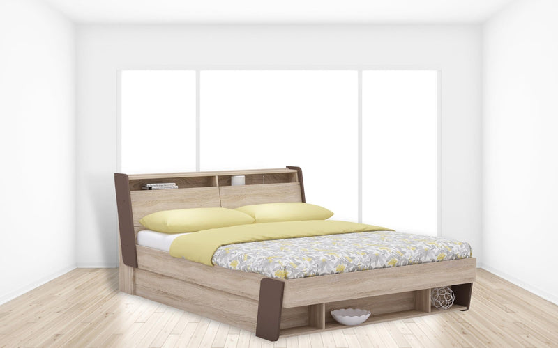 Flow King Bed (With Storage) By Zuari Furniture 