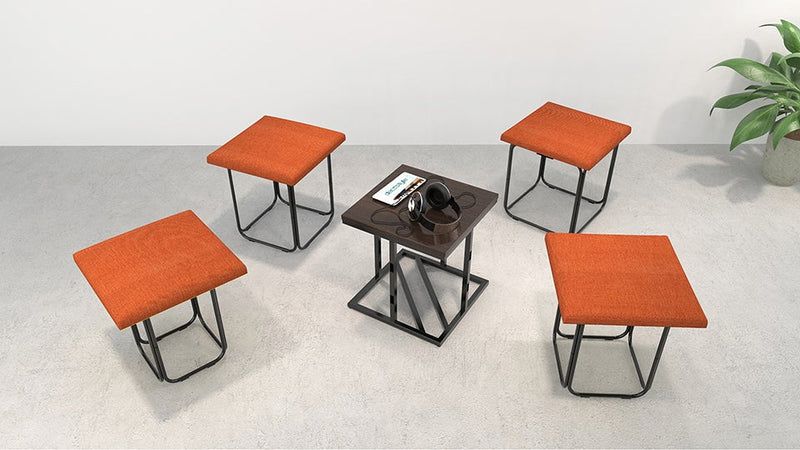 InACube Furniture First Guwahati Wenge - Orange 