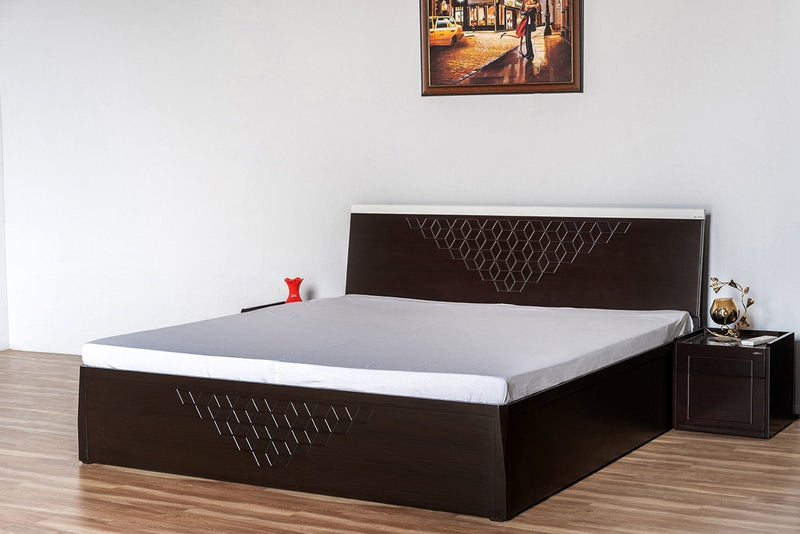 Nano 2 King Bed (Without Storage) Furniture First Guwahati King Walnut Satin 