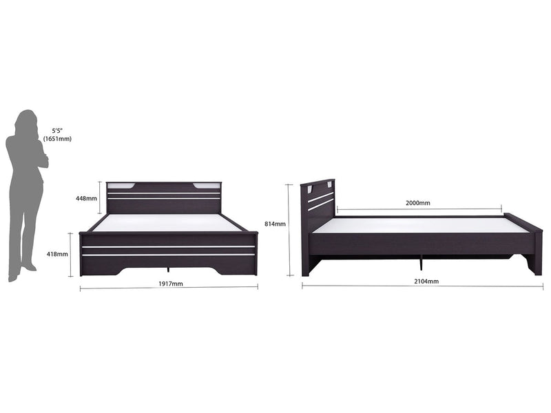Neo Queen Bed (No Storage) Furniture First Guwahati 
