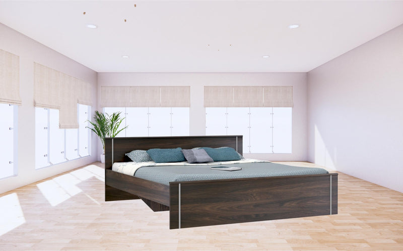 Ombra King Bed (No Storage) By Zuari Furniture 