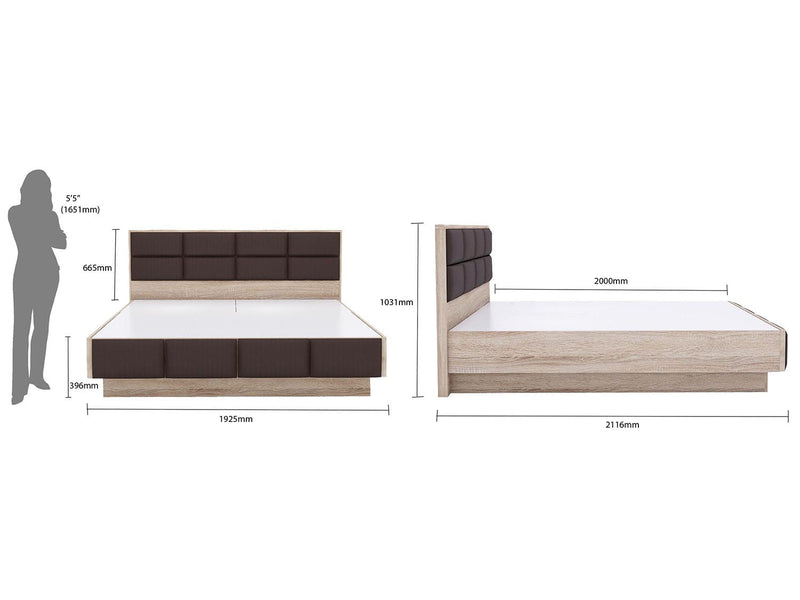 Urbano King Bed (With Storage) Furniture First Guwahati 